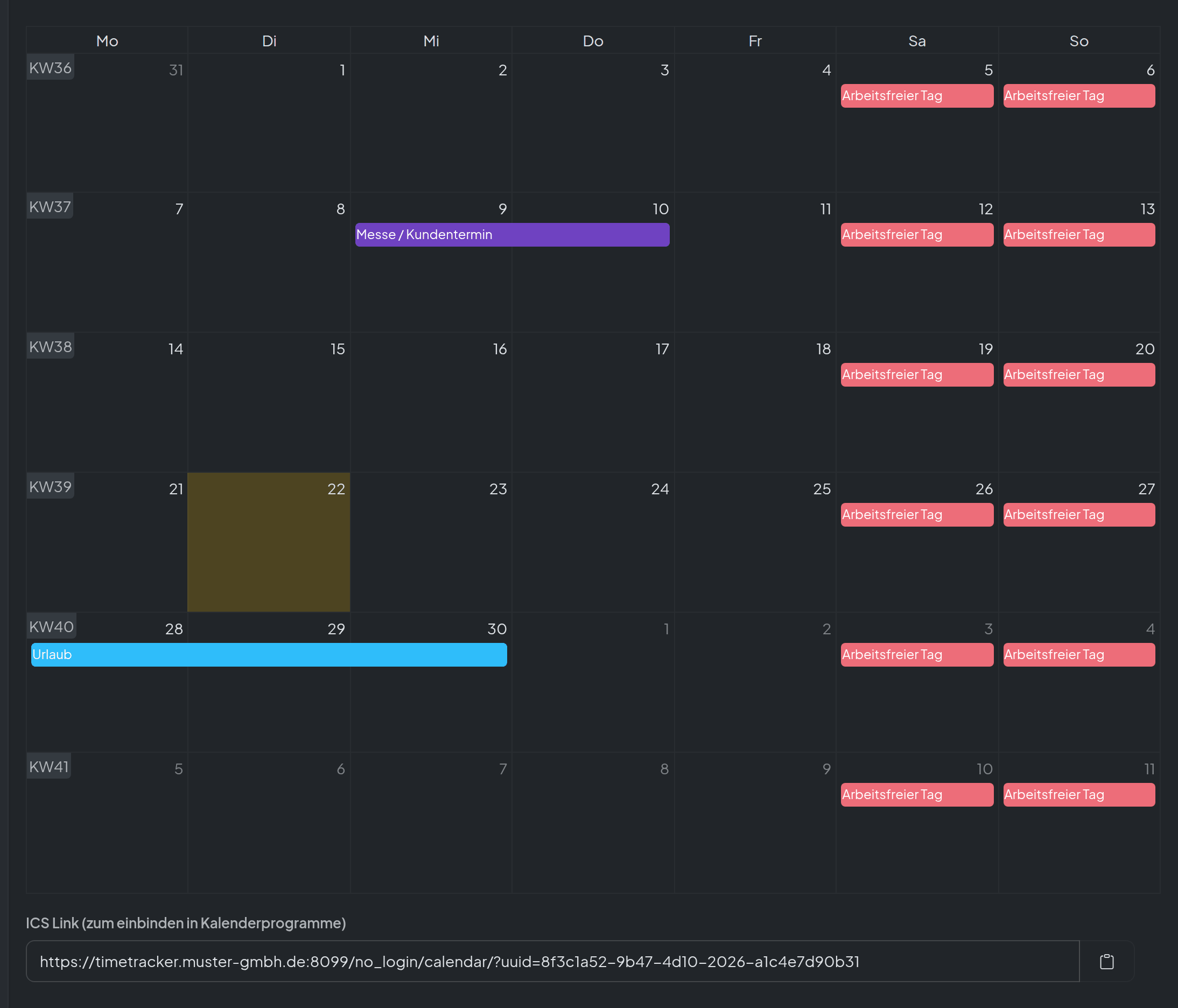 Screenshot: Schnittstellen & Betrieb · Integration & Hosting